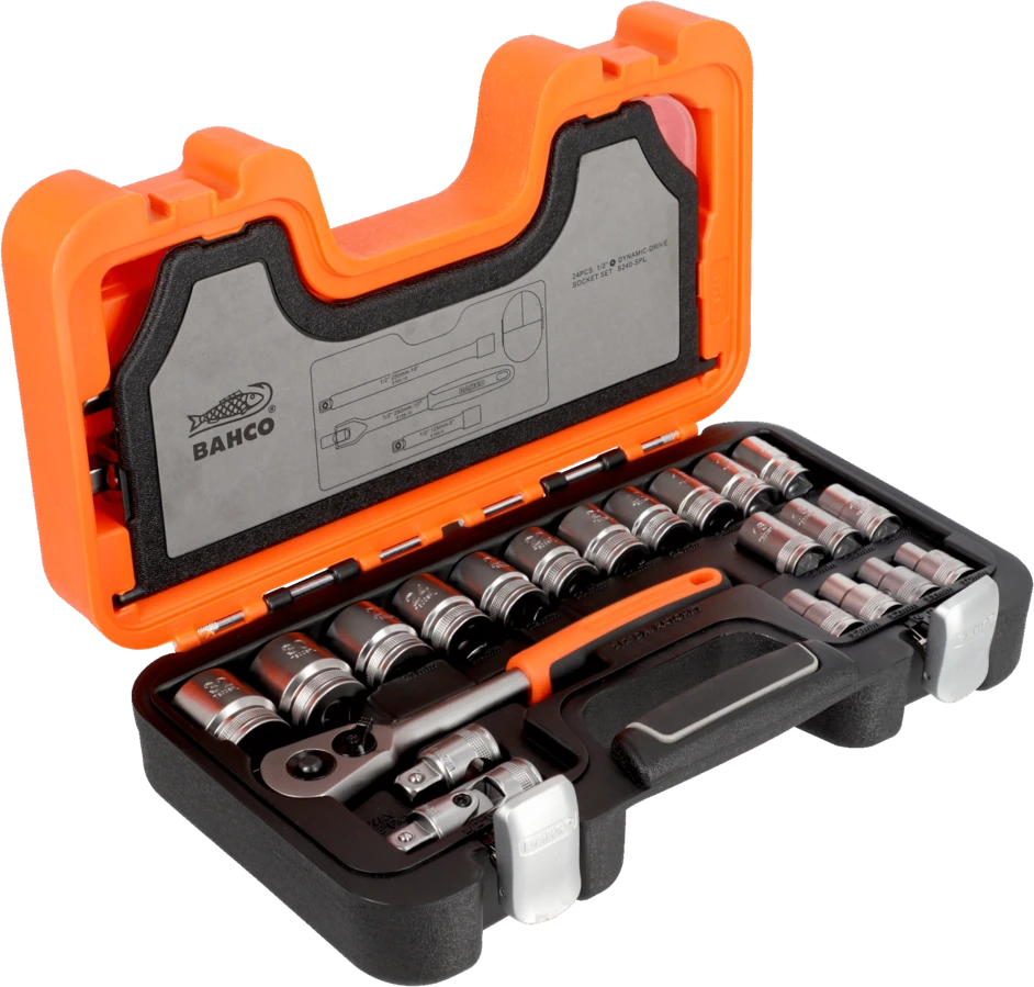 Bahco Galvučių rinkinys 1/2" - 24vnt.