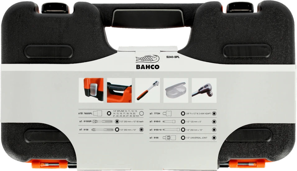 Bahco Galvučių rinkinys 1/2" - 24vnt.