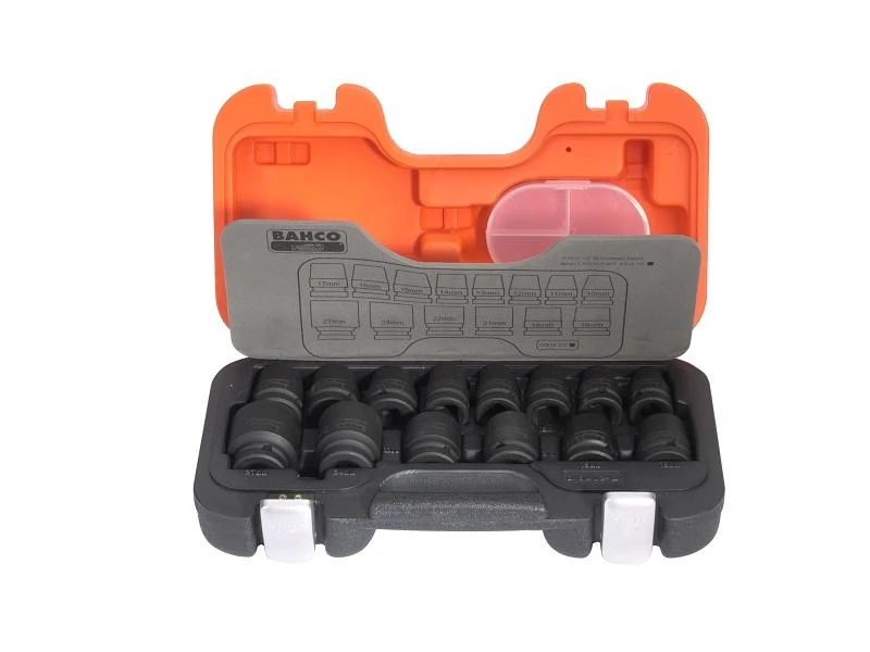 Smūginių galvučių rinkinys Bahco D/S14 1/2" 14vnt 10-27mm