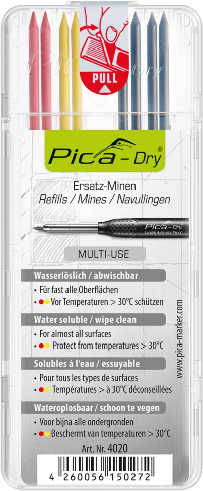 Pica-Marker Pica DRY Bundle with 1x Marker + 1x Refills No. 4020