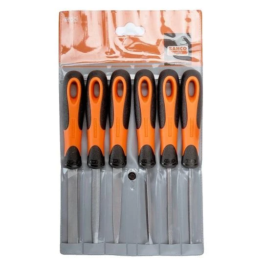 Bahco Ergo dildžių metalui rinkinys 100mm/6vnt, smulkios