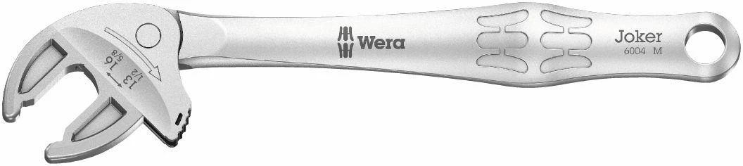 Terkšlinių savaime užsifiksuojančių raktų komplektas 4vnt (XS/S/M/L) Wera Joker 6004, Set 1, 7-19mm.