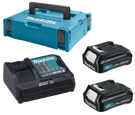 Makita Akumuliatorių ir kroviklio komplektas CXT® 197658-5 12Vmax • BL1021B x2 • DC10SB • CXT®