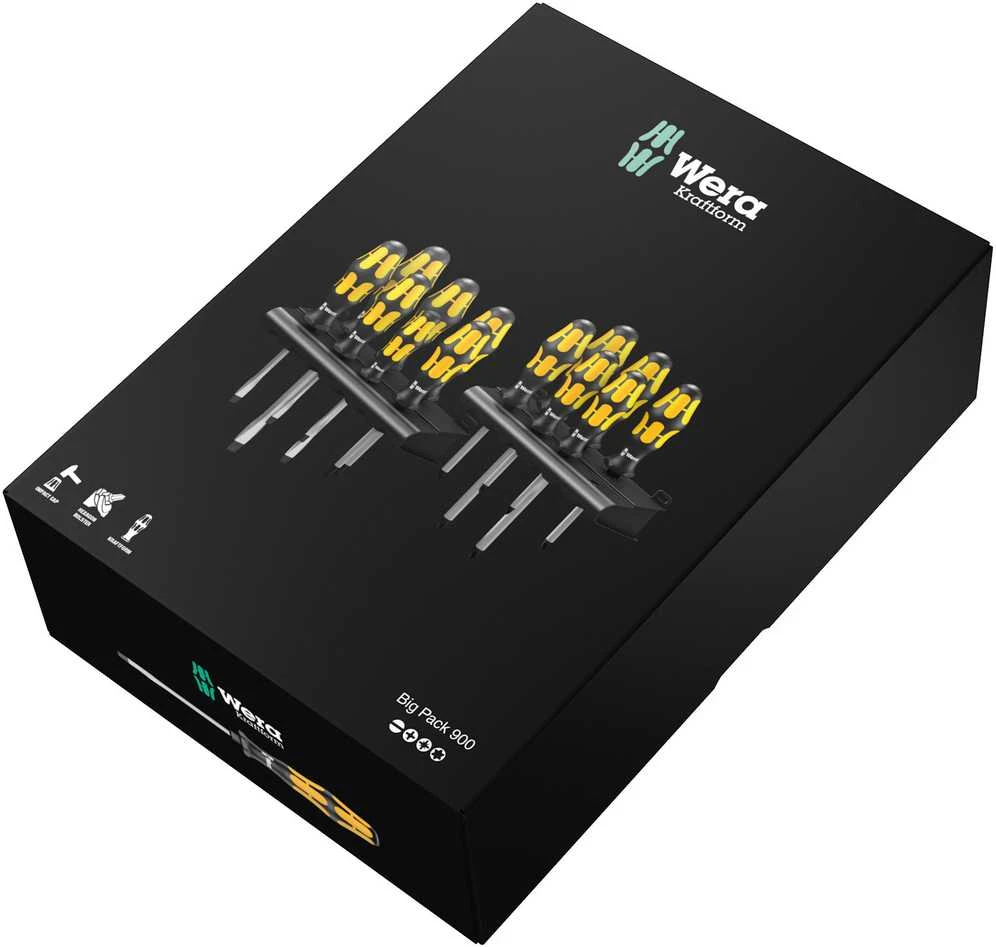Atsuktuvų komplektas Wera Big Pack 900; 11 vnt.
