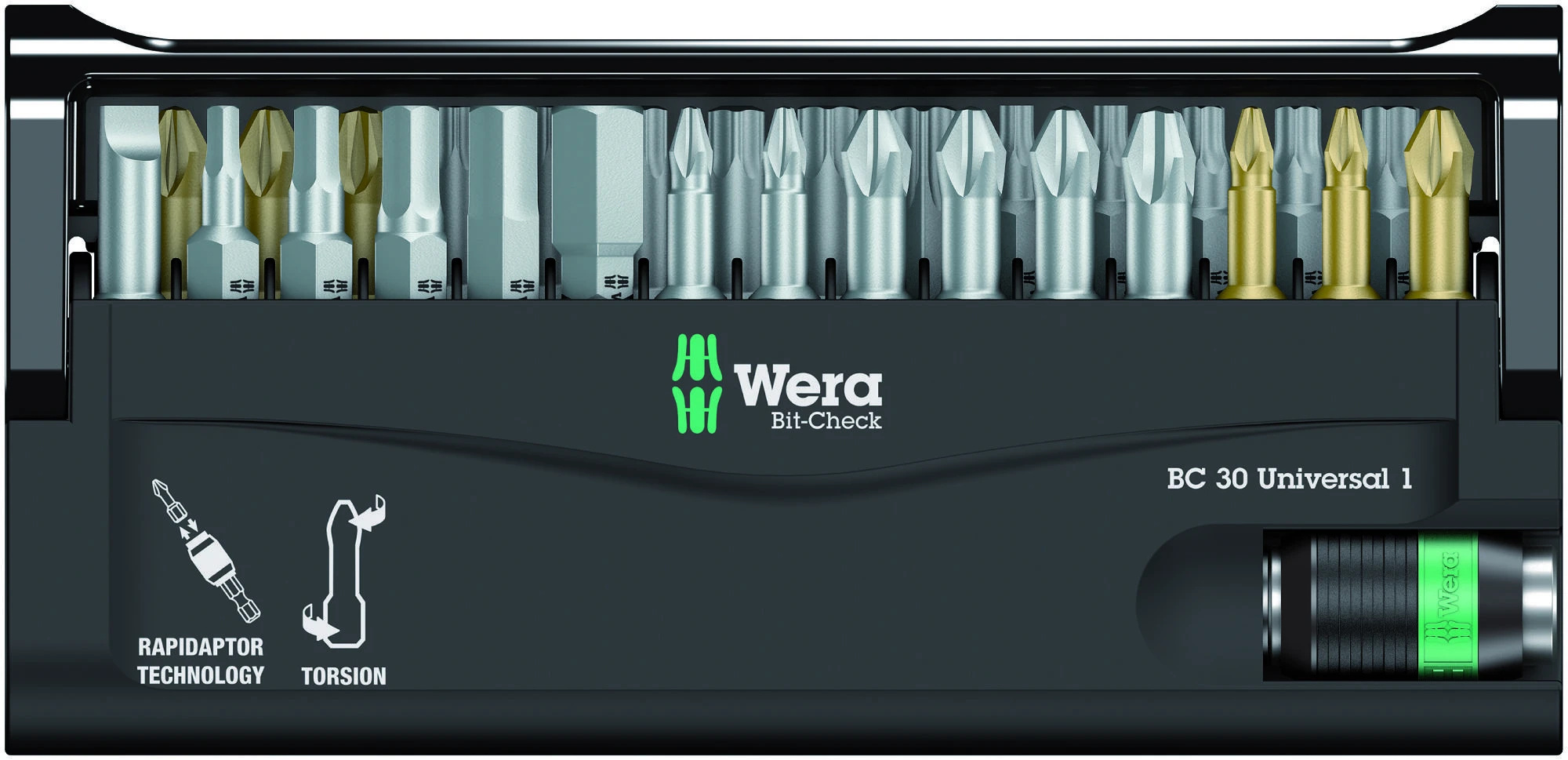 Grąžtas Wera Bit-Check 30 Universal 1 - Schraubenziehersatz