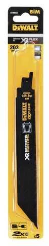 Pjūkleliai tiesiniam pjūklui DeWalt DT99552-QZ; 203 mm; 5 vnt.