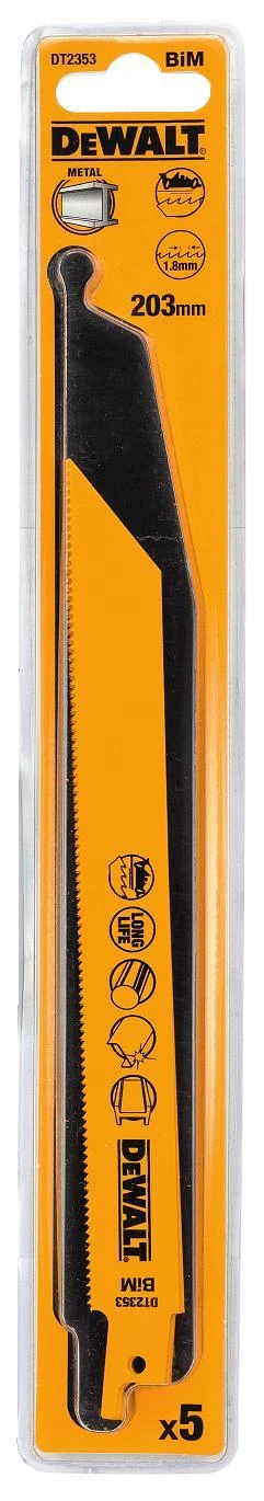DEWALT BRZESZCZOT DO PIŁY SZABLASTEJ 203x1,8mm METAL /5szt.
