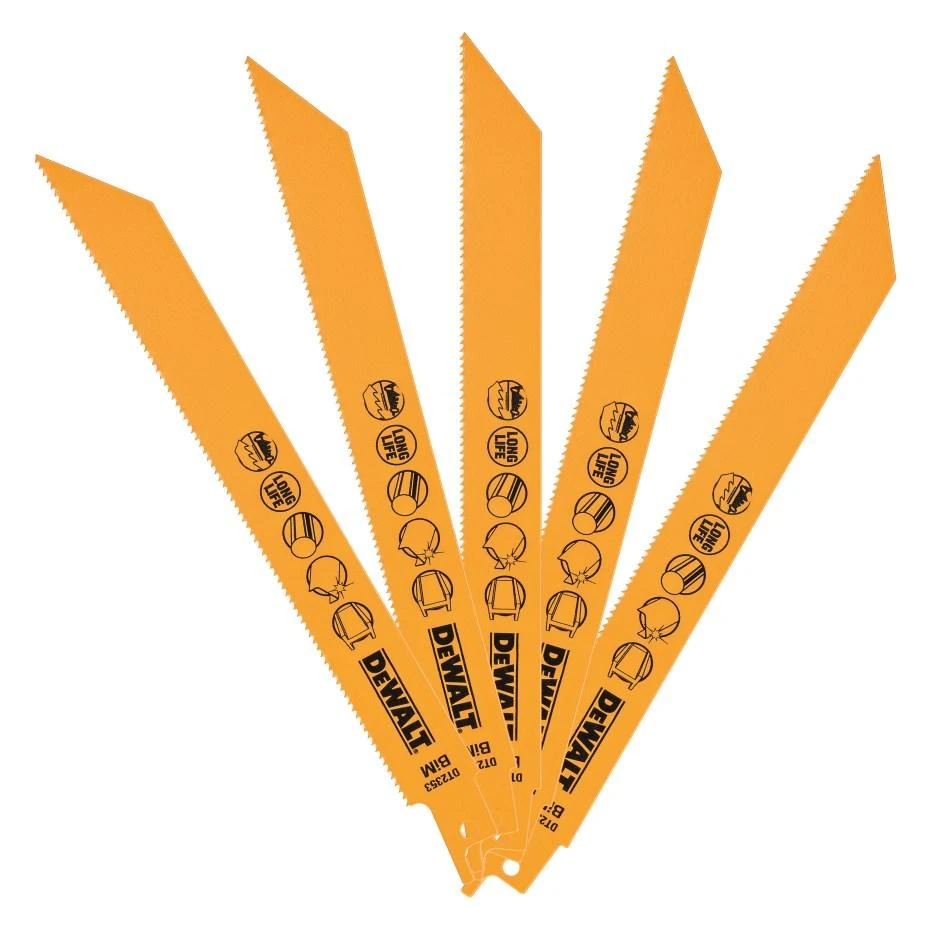DEWALT BRZESZCZOT DO PIŁY SZABLASTEJ 203x1,8mm METAL /5szt.