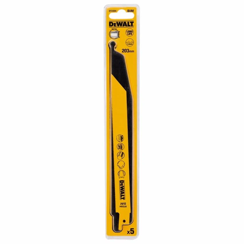 DEWALT BRZESZCZOT DO PIŁY SZABLASTEJ 203x1,4mm S1122EF METAL /5szt.