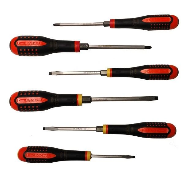 Bahco Atsuktuvų rinkinys ERGO™ kalami 6 vnt - SL3,5/4,5/5,5/6,5; PH1/2