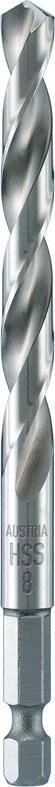 Grąžtas Alpen Twist gręžimo rinkinys (2-8 MM) HSS-G 1/4 colio velenas plienui, ketui, spalvotiesiems metalams, metalui