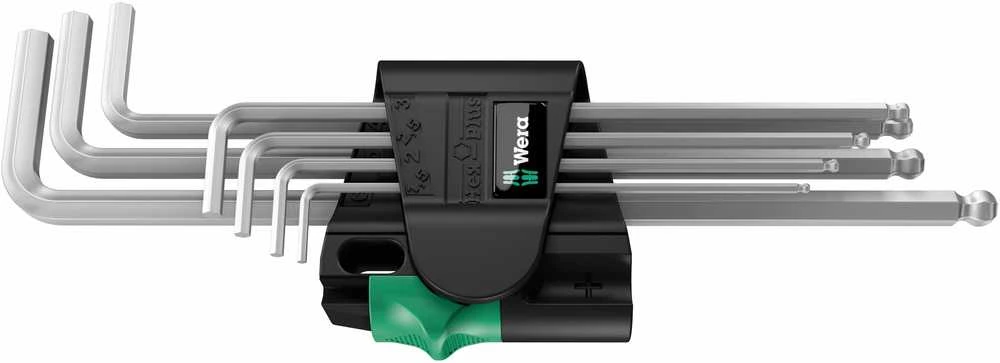 L-raktų šešiakampių rinkinys chromuotas 950/7 Hex-Plus 1, 022181 Wera