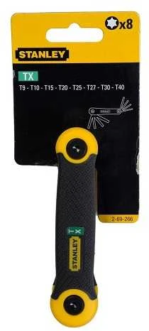 STANLEY KLUCZE TORX 8 elem.SKŁADANE T9-40