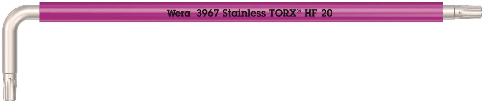 Šešiakampių L-Formos raktų rinkinys Wera STAINLESS TX SXL Multicolour, su prilaikymo funkcija, TX8-40, 9 vnt