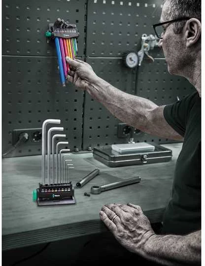 Wera Wera 950/9 Hex-Plus Multicolour 3 kampinių veržliarakčių rinkinys