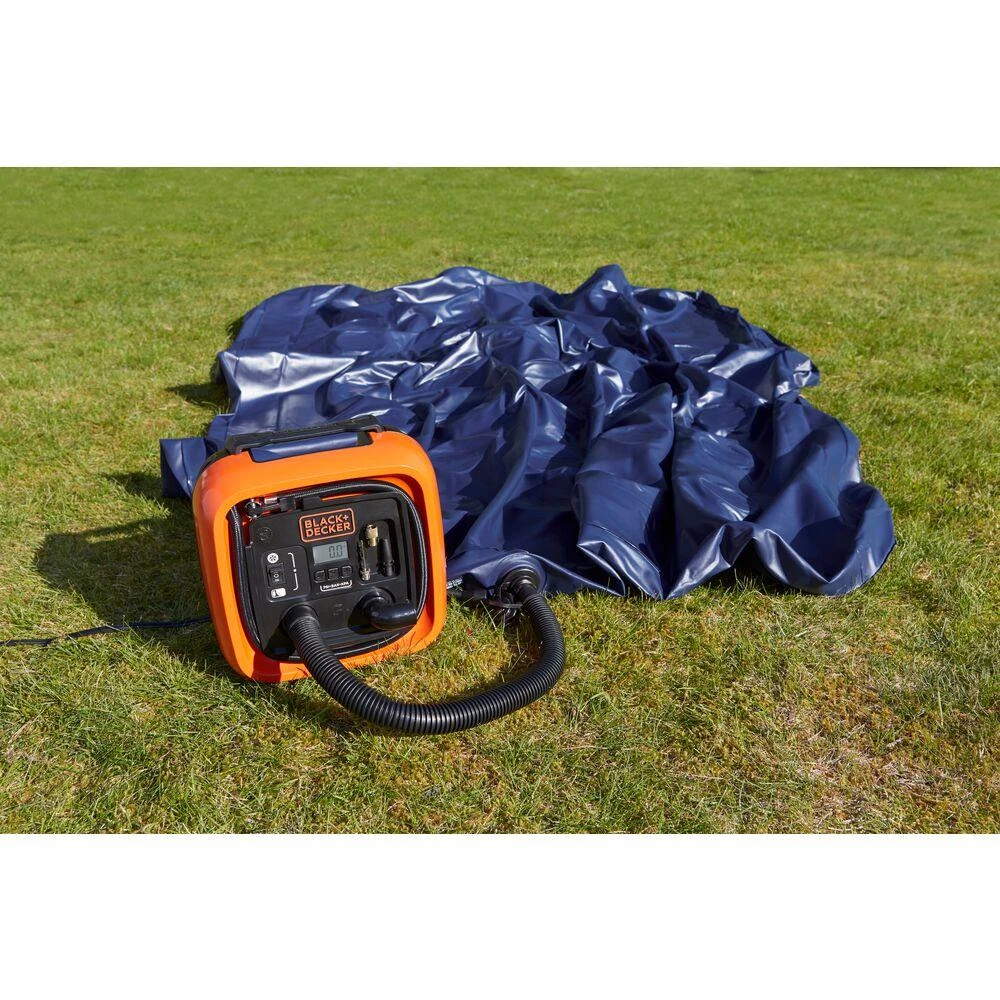 Black & Decker Juodas & Decker kompresorius Juodas+DECKER ASI400-XJ Automotive 12V