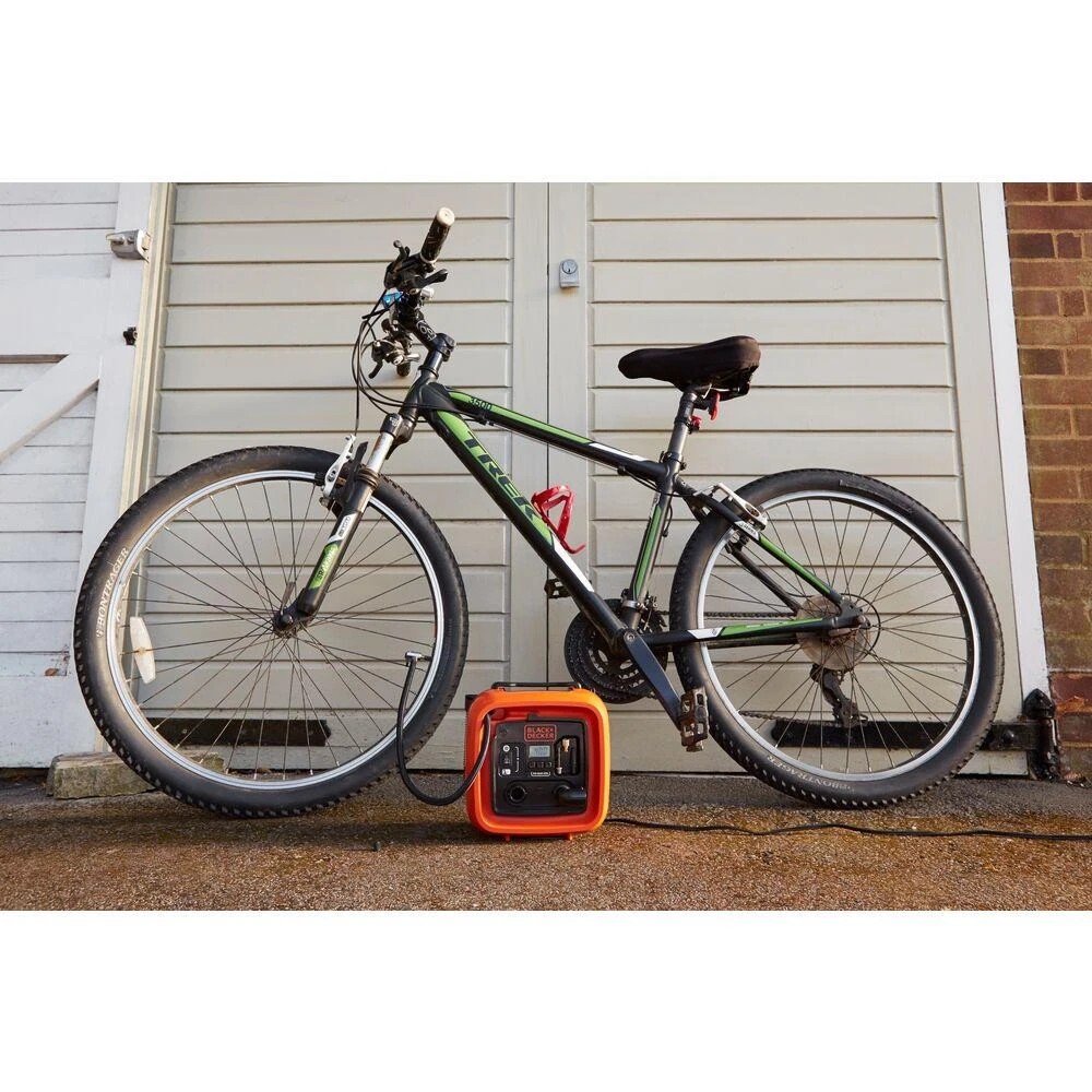 Black & Decker Juodas & Decker kompresorius Juodas+DECKER ASI400-XJ Automotive 12V