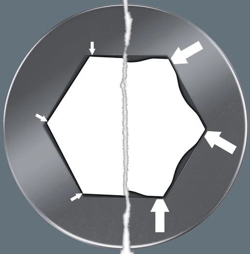 Atsuktuvo antgalis WERA 840/1 Z Hex-Plus BO 3/16" x 25 mm