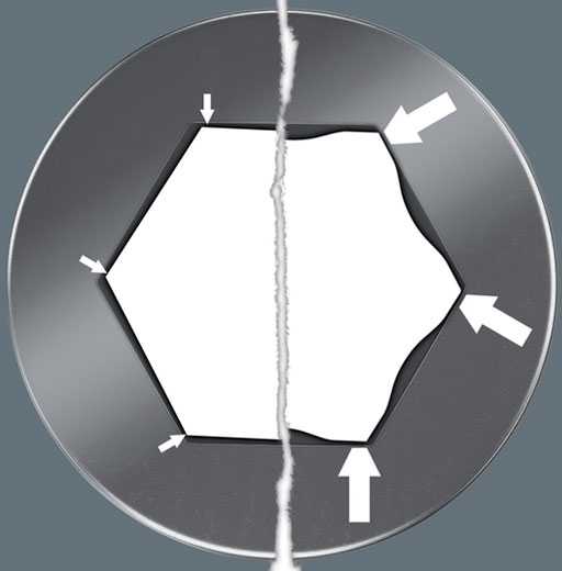 Grąžtas HEX 1/4" antgalis varžtams su šešiakampe lizdu, dydis 2/89mm, HEX-Plus serija, WERA [05059628001]