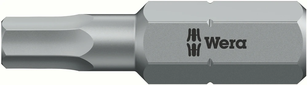 Atsuktuvo antgalis WERA 840/1 Z Hex-Plus BO 3/16" x 25 mm