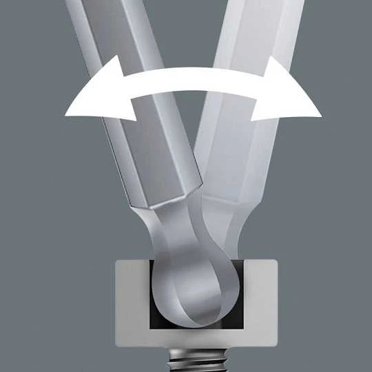 Sukimo antgalis Wera 842/4 Ball End ; HEX4; 89 mm