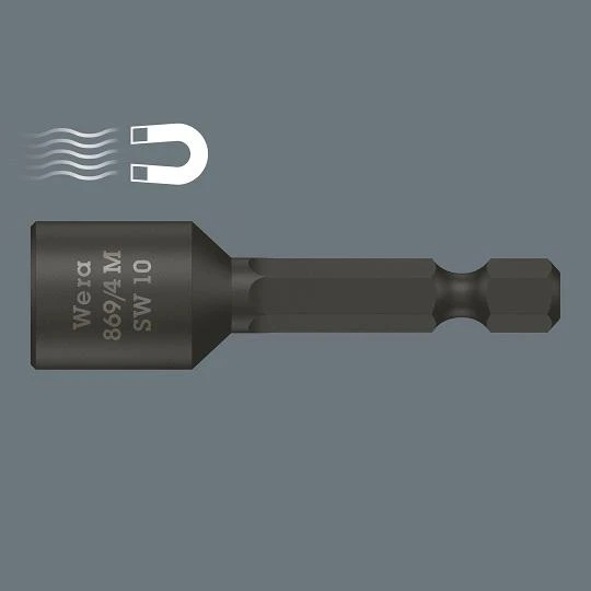 Magnetinis laikiklis šešiakampiams sraigtams 13.0 x 50mm, 869/4 M SW, blisteryje, WERA