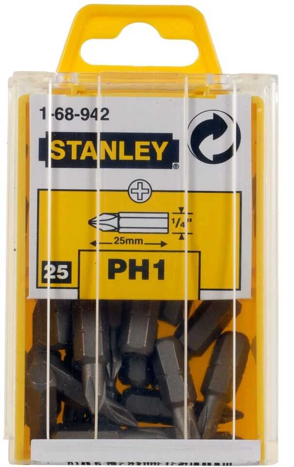 STANLEY KOŃCÓWKA ŚRUBOKRĘTOWA / BIT PH 1 /25szt