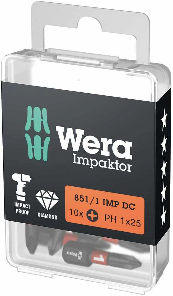 Antgaliai Wera 851/1 Impaktor PH 1 x 25mm, 10vnt