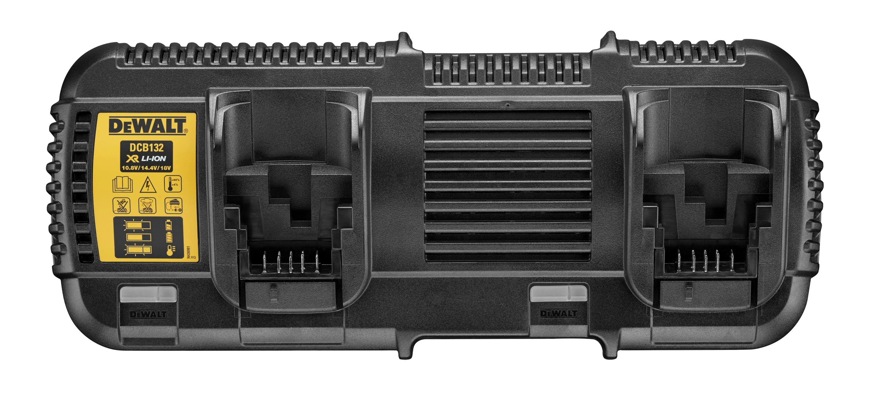 DEWALT Dvigubas akumuliatorių įkroviklis DCB132-QW, 10.8 - 54 V