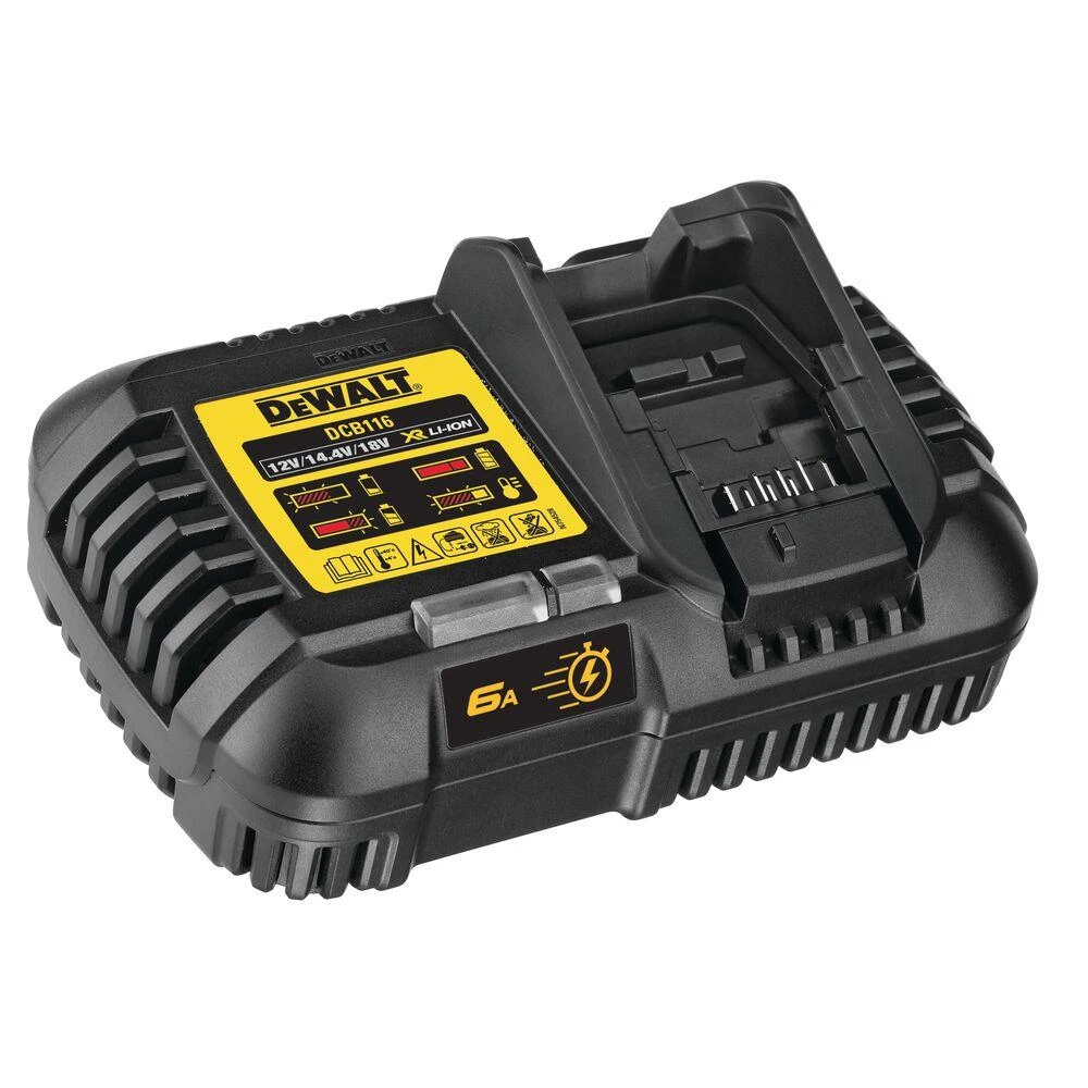 Dewalt DCB116 kroviklis su 6A greito įkrovimo indikacija