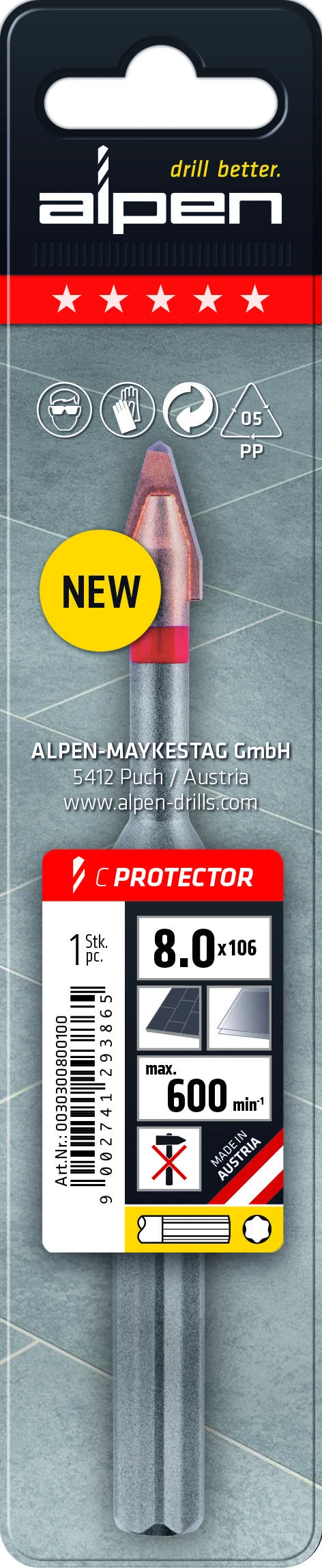 Grąžtas Alpen 9002741293865