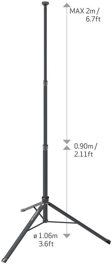 DAUGIAFUNKCIS LED darbo žibintas, 4000 liumenų, 29 W, NOVA 4, SCANGRIP 03.6202 + 2 m trikojis 03.5685 [49.0594]