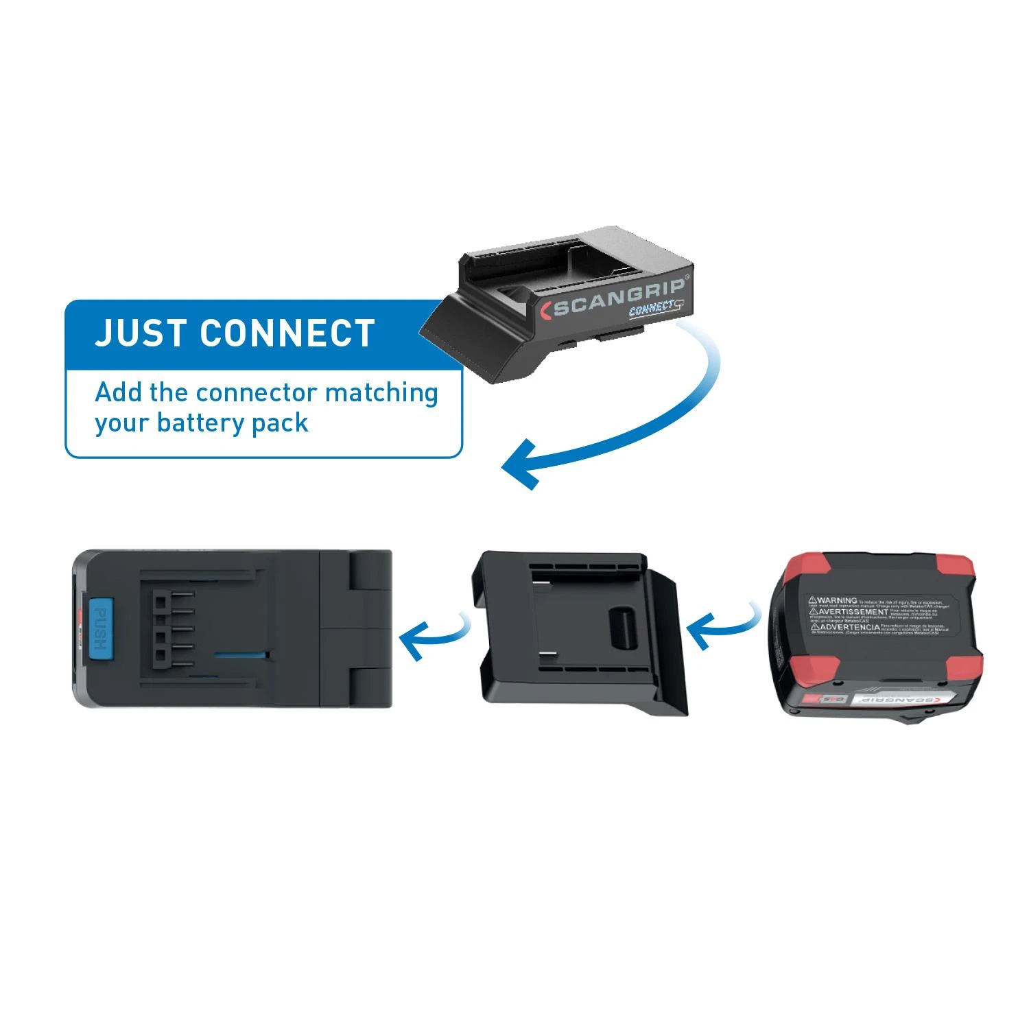 Darbo lempa su trikoju Scangrip TOWER COMPACT CONNECT, 2500lm, IP30