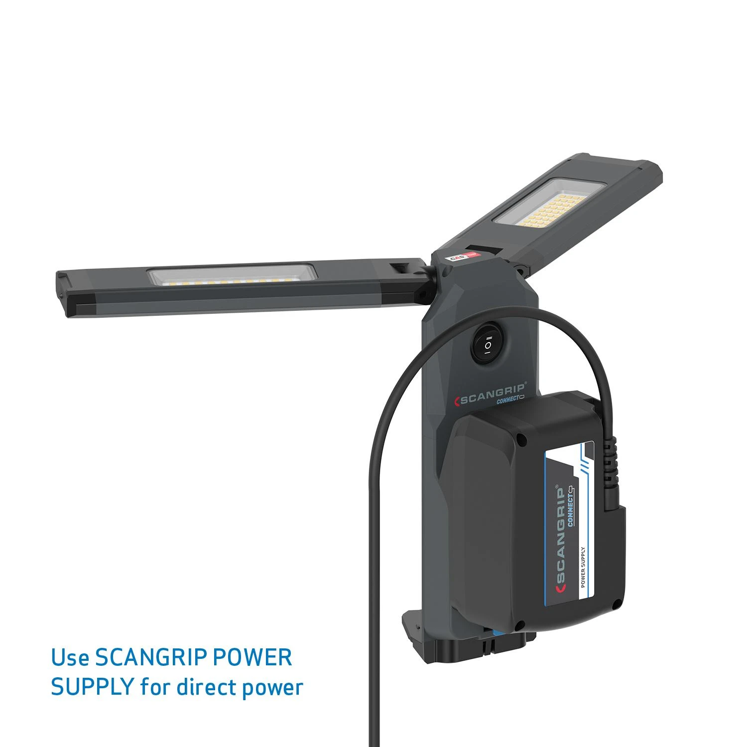 Darbo lempa su trikoju Scangrip TOWER COMPACT CONNECT, 2500lm, IP30
