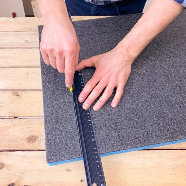 LeanFoam įrankių putplastis, šešėlinė lenta 58x48 cm grafito mėlyna LeanCraft [LF-AB-48/58] stalčiams ir vežimėliams