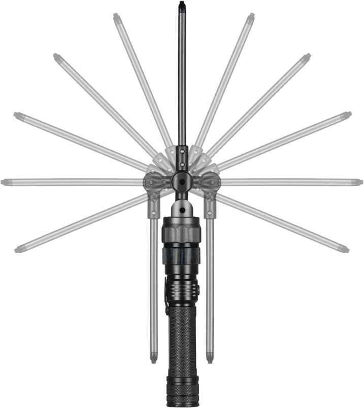 LenaLighting Akumuliatorinis komplektas latarki i lamp roboczych, 385lm, MULTI LIGHT LED, Lena Lighting [608759]