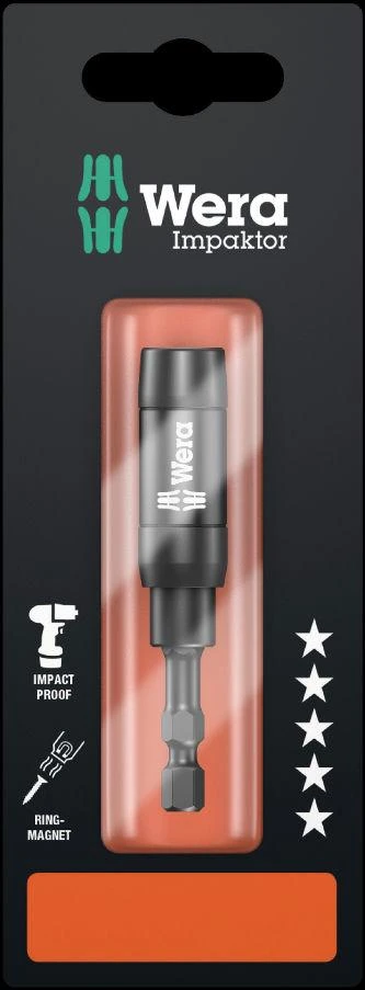Universalus antgalių laikiklis Wera Impaktor 897/4 IMP R, magnetinis, blisteryje