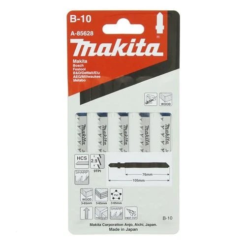 Makita Siaurapjūklio pjūkleliai B-10 (T101B) 76MM 5Vnt. A-85628