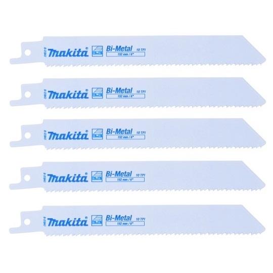 Makita B-31843 Tiesinio pjūklo pjūkleliai BIM 152x0,9mm (10tpi), 5Vnt ...
