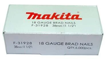 Makita Dykert smeigės 1,2x38mm, 18ga, 5000vnt F-31928 Dykert smeigės 1,2x38mm, 18ga, 5000vnt AF505, AF550H