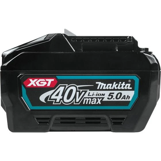 Makita XGT 40V 5.0Ah akumuliatorius - šoninis vaizdas