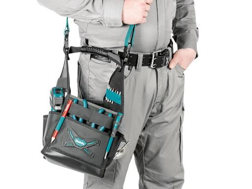 Makita E-05480 Surtvirtintas 4-jų skyrių, universalus, atviras keturkampis krepšys įrankiams.