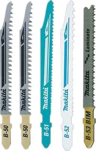 dėlionės peiliukai medienai, plastikui, fanerai ir metalui pjauti, 5 vnt. Makita [B-48527]
