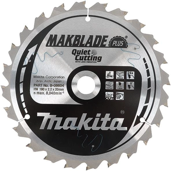 Makita B-09036 T.C.T. pjūklas 305X2.3X30mm 5° T60 MAKBLADE stacionariems pjūklams