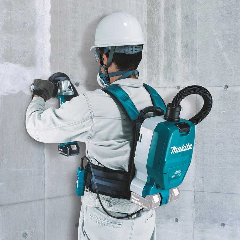 Makita DVC265ZXU Akumuliatorinis dulkių siurblys (kuprinė) 2x18 V Li-ion, AWS, Be akumuliatorių ir kroviklio!