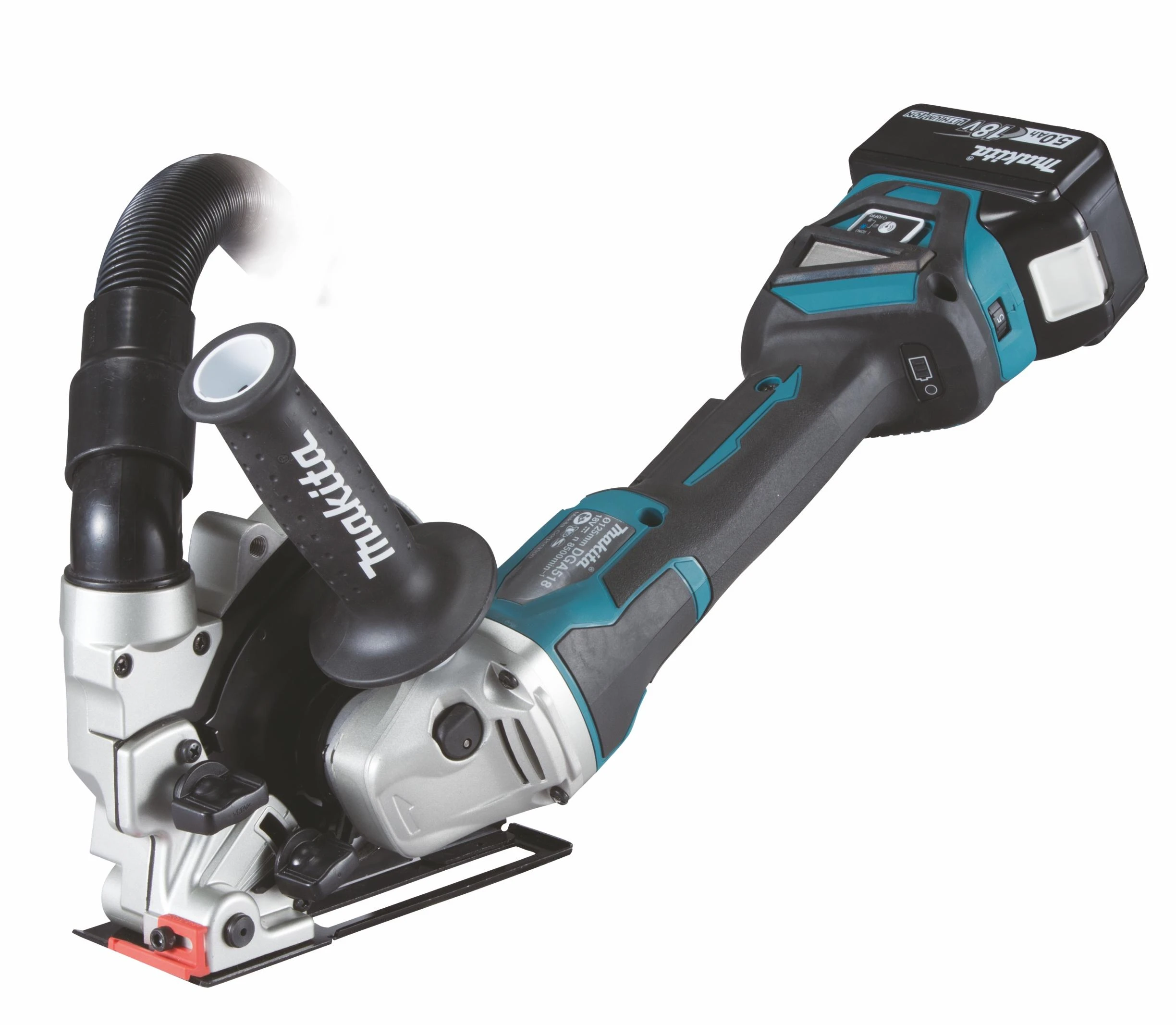 MAKITA KAMPACINIS ŠLIMUOTUVAS 18V 125mm BE BATERIJAŲ IR BE ŠEETIMO ĮKROVIMO MAKPAC DGA518ZJU