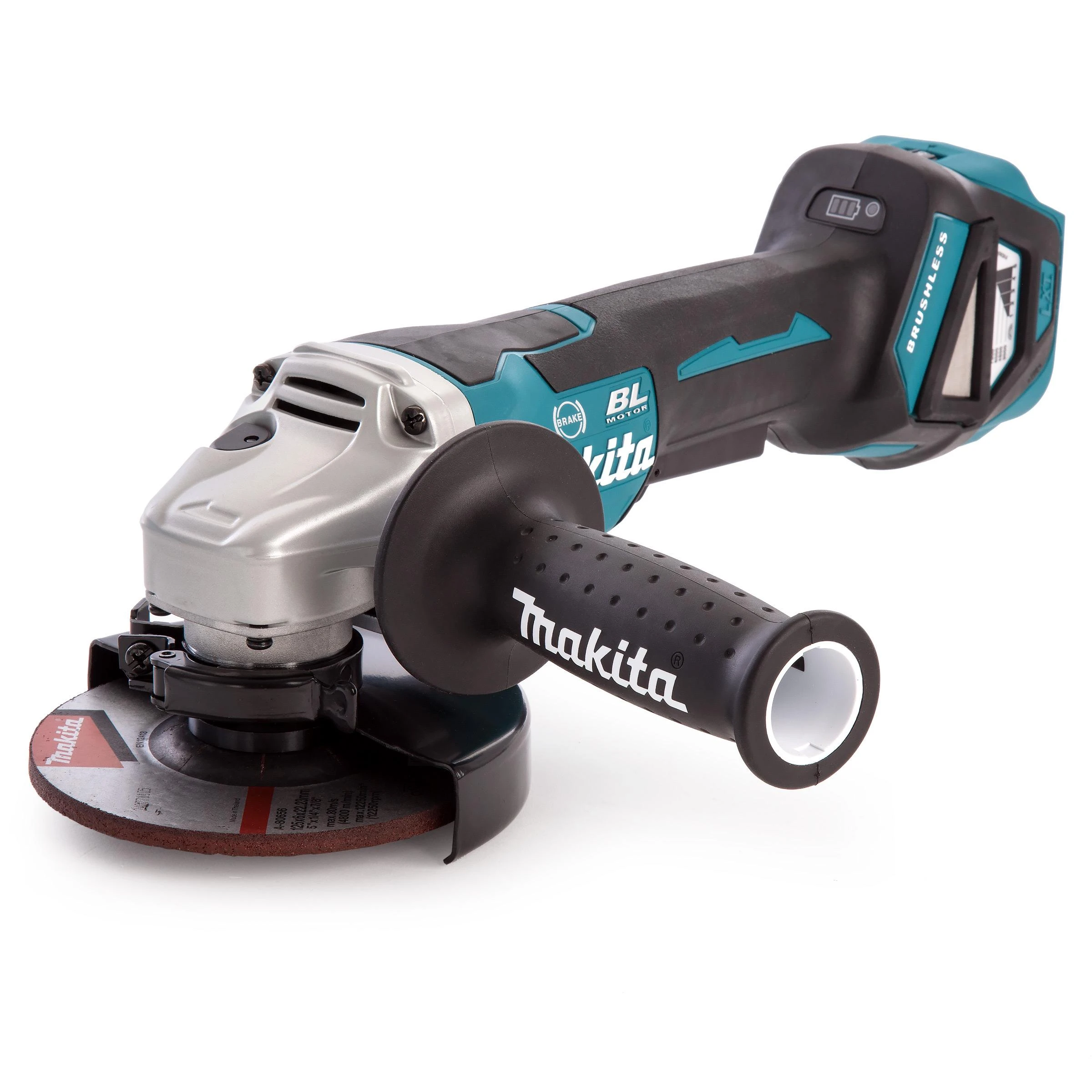 MAKITA KAMPACINIS ŠLIMUOTUVAS 18V 125mm BE BATERIJAŲ IR BE ŠEETIMO ĮKROVIMO MAKPAC DGA518ZJU