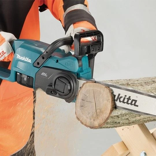 Grandininis pjūklas akumuliatorinė pjūklas grandininis 40cm, 18V Makita [DUC407RTX3] 5,0Ah, Li-Ion + Dovana rękawice