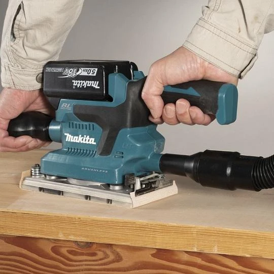 Makita DBO380Z Akumuliatorinis vibracinis šlifuoklis 18V, 93X185mm, Be akumuliatorių ir kroviklio!