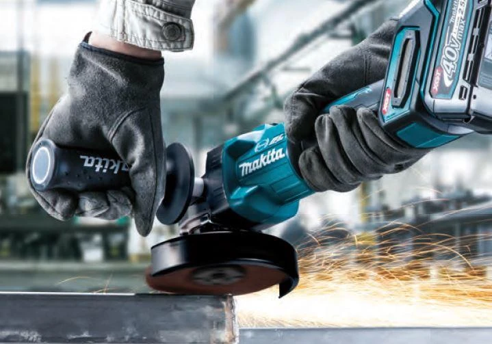 MAKITA KAMPINIS ŠLIMUOTUVAS 40Vmax XGT 125mm BE BATERIJAŲ IR ĮKROVIMO GA005GZ01